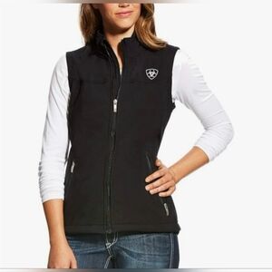 Ariat Black Soft Shell Vest with Wind Protection